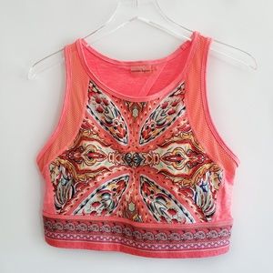 Nanette Lepore fitness tank top coral size l